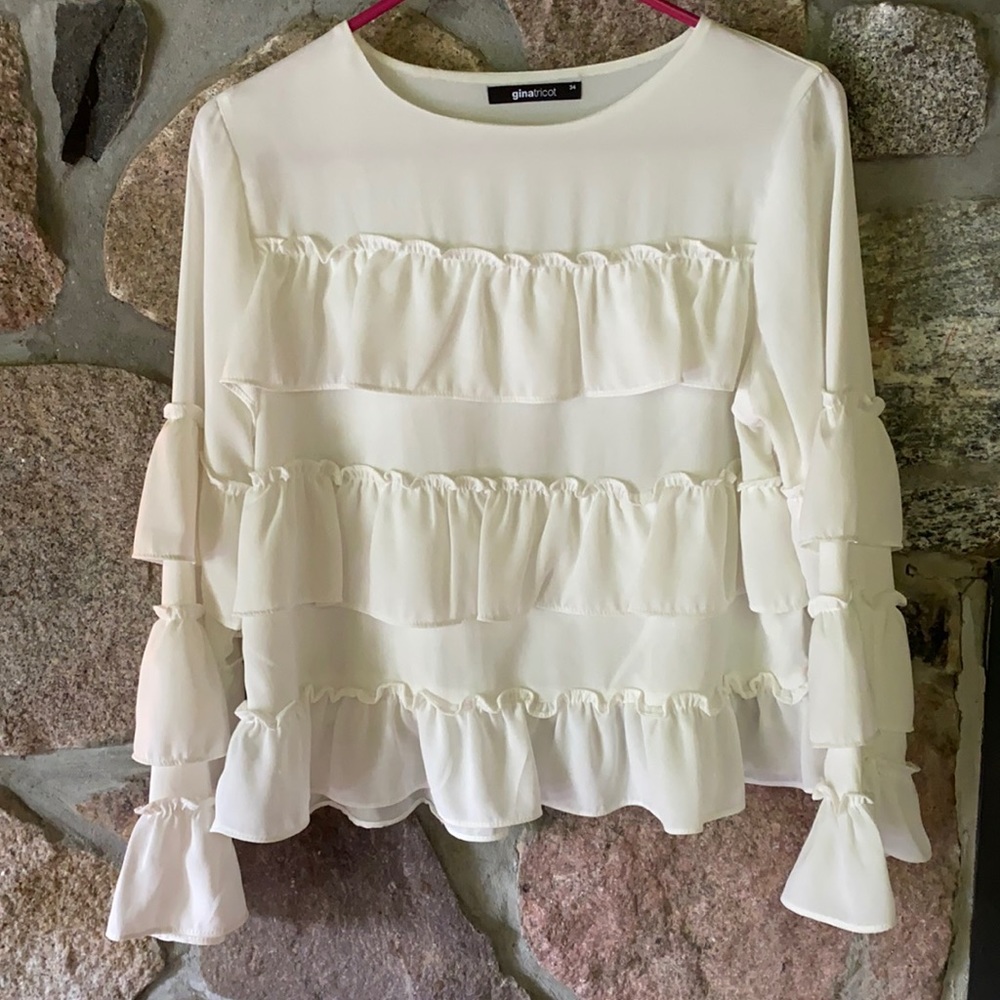 Swedish brand - Gina tricot white blouse